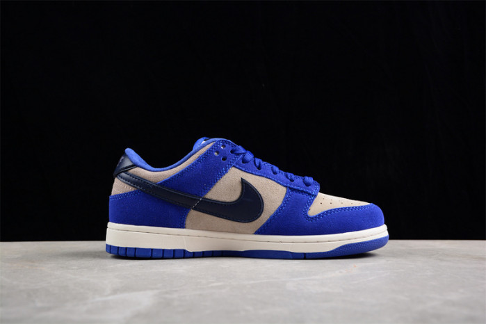 nike dunk low lx blue suede dv7411-400