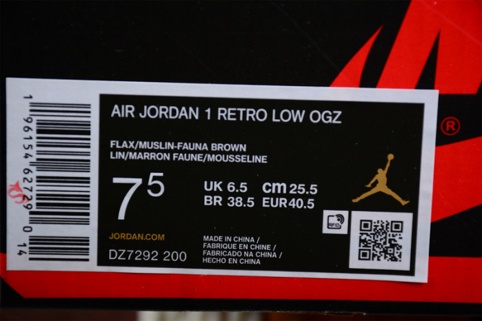 air jordan 1 low og "voodoo" dz7292-200