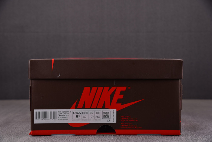 travis scott x air jordan 1 low og velvet brown dm7866-202